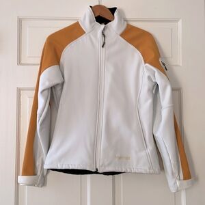 Women's Marmot Alsek Softshell Jacket white/orange (sz Large) NWOT